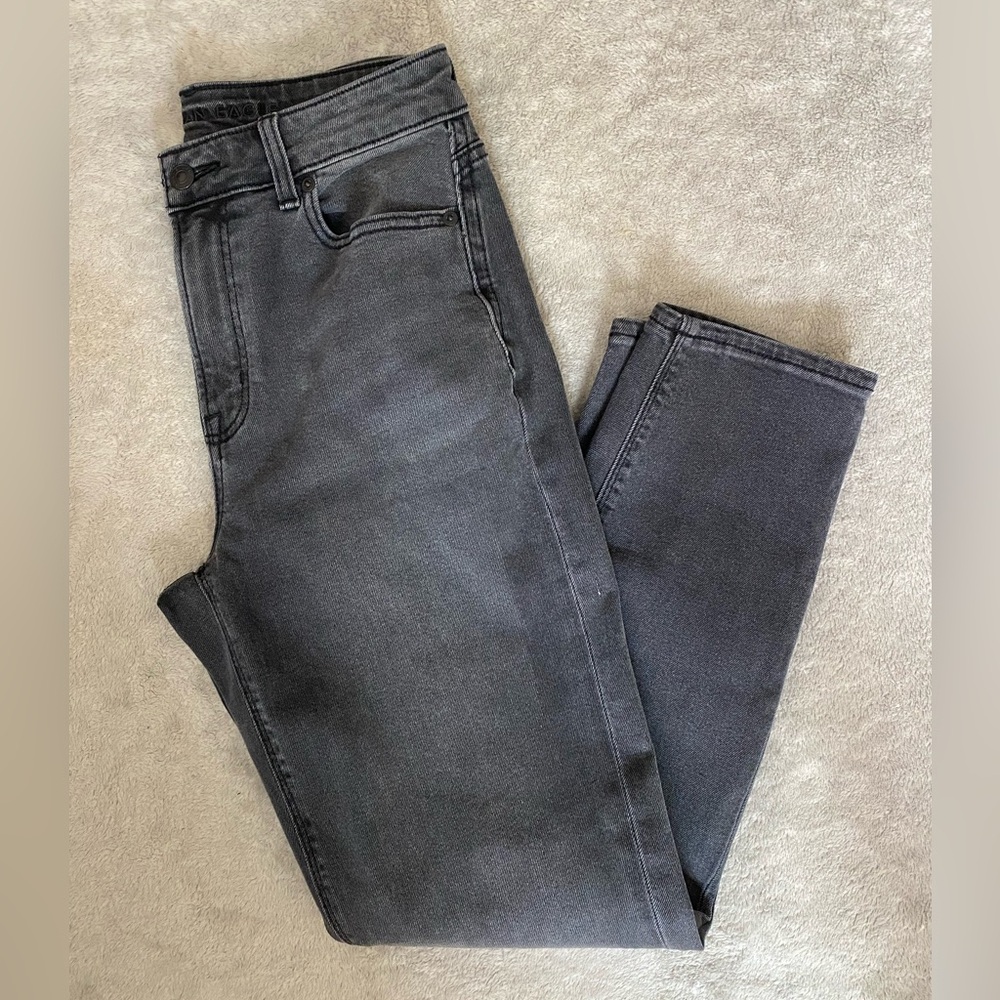 American Eagle Dark Gray Mom Jeans